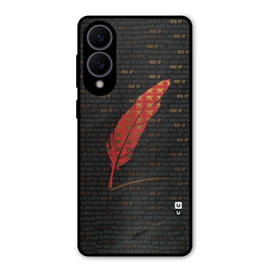 Rise Up Feather Metal Back Case for Galaxy S25 Edge