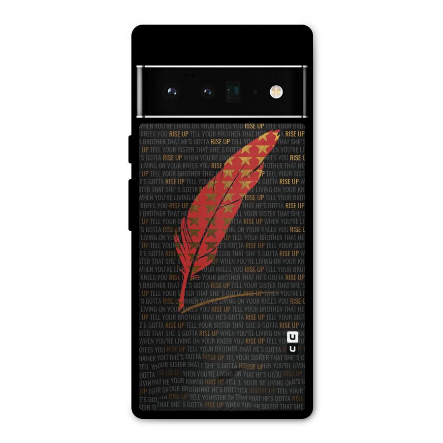 Rise Up Feather Metal Back Case for Google Pixel 6 Pro