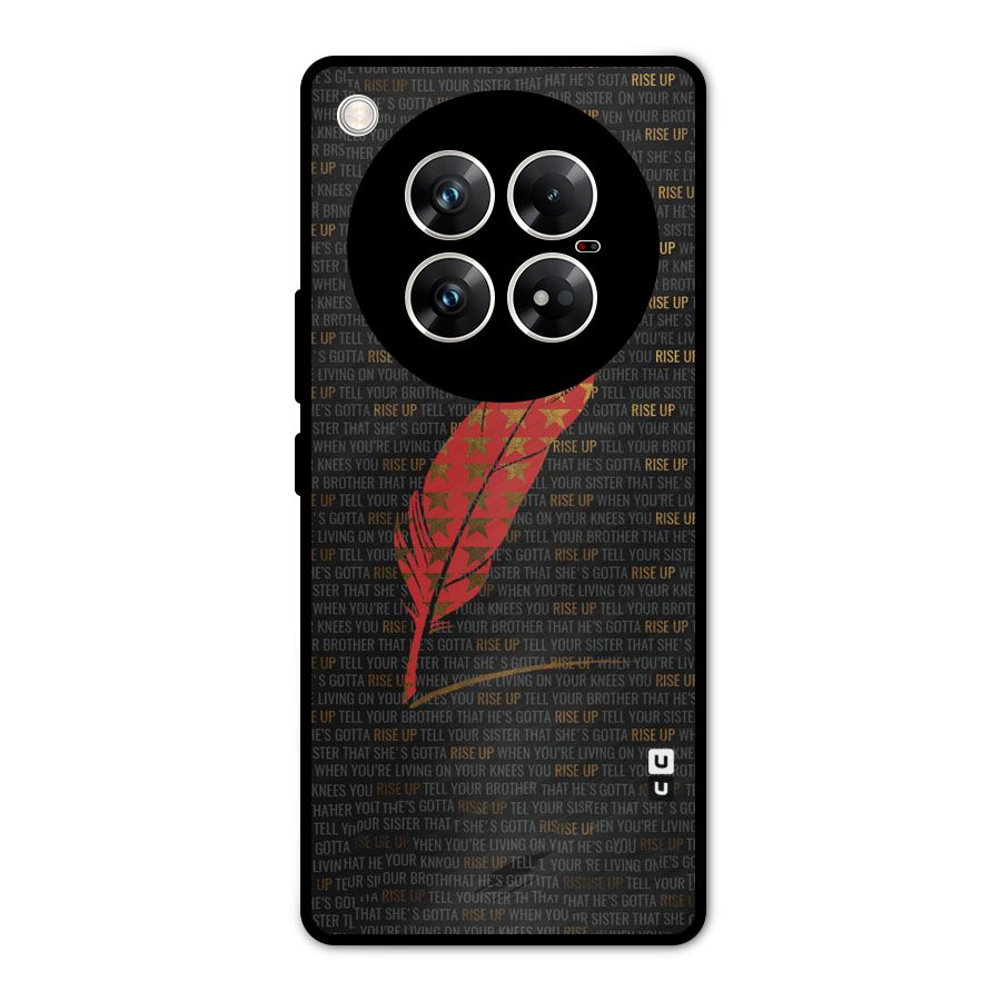 Rise Up Feather Metal Back Case for Infinix Zero 40 5G
