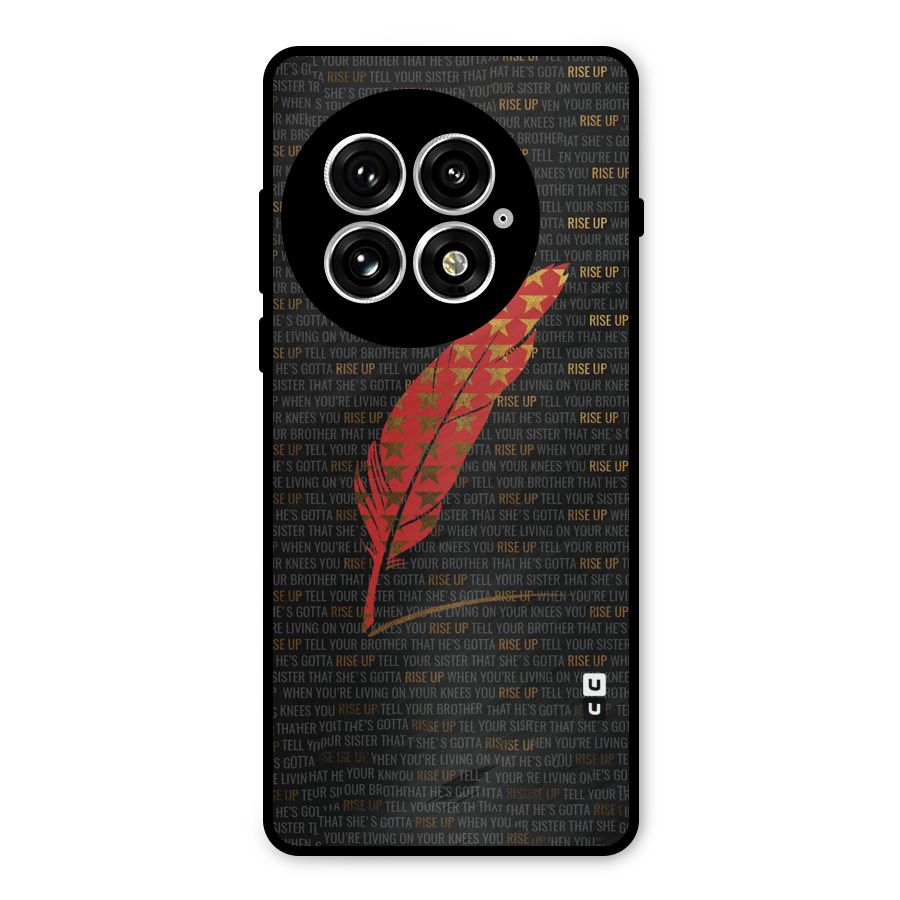 Rise Up Feather Metal Back Case for OnePlus 13