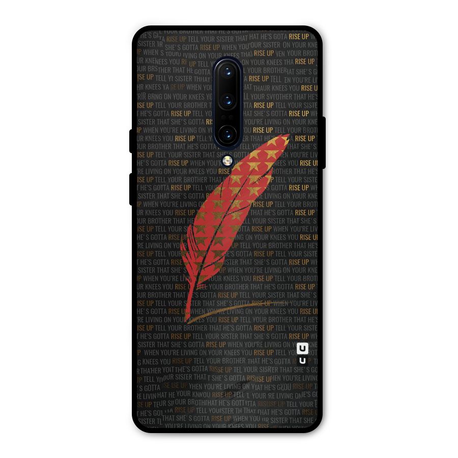 Rise Up Feather Metal Back Case for OnePlus 7 Pro
