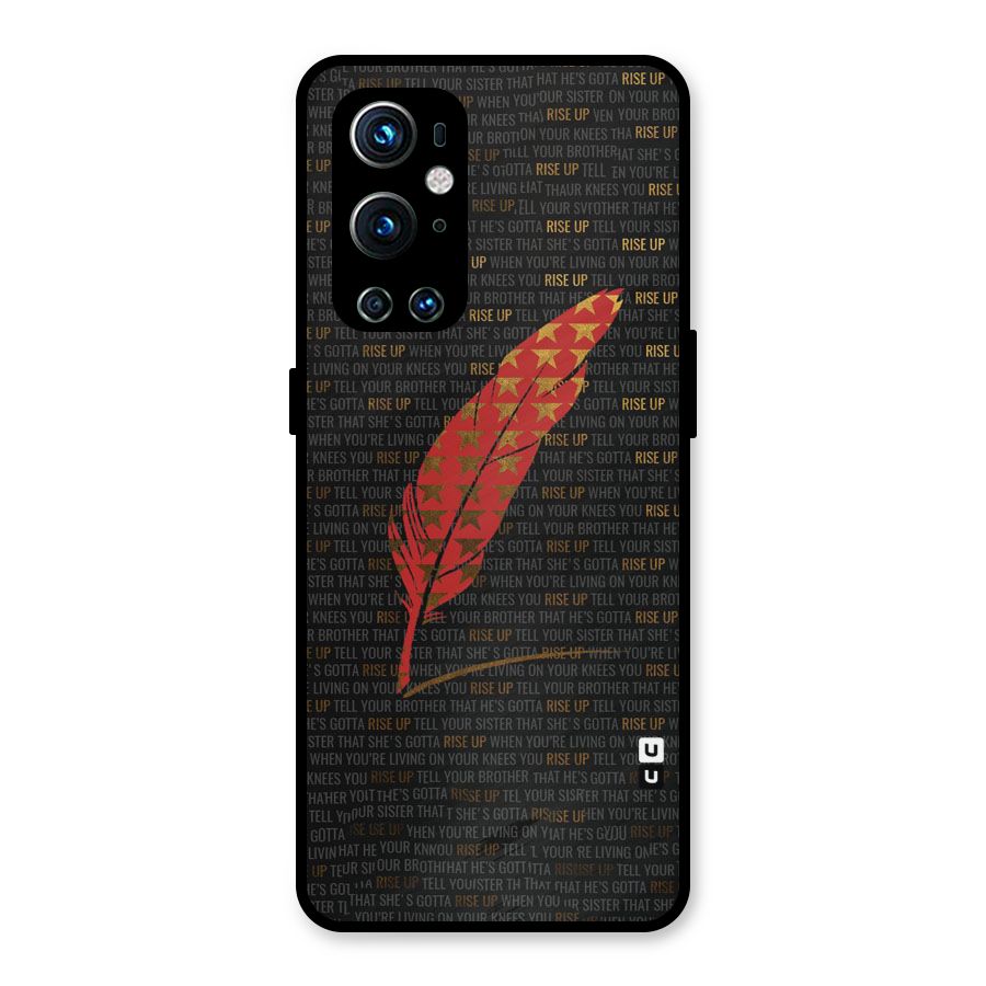 Rise Up Feather Metal Back Case for OnePlus 9 Pro