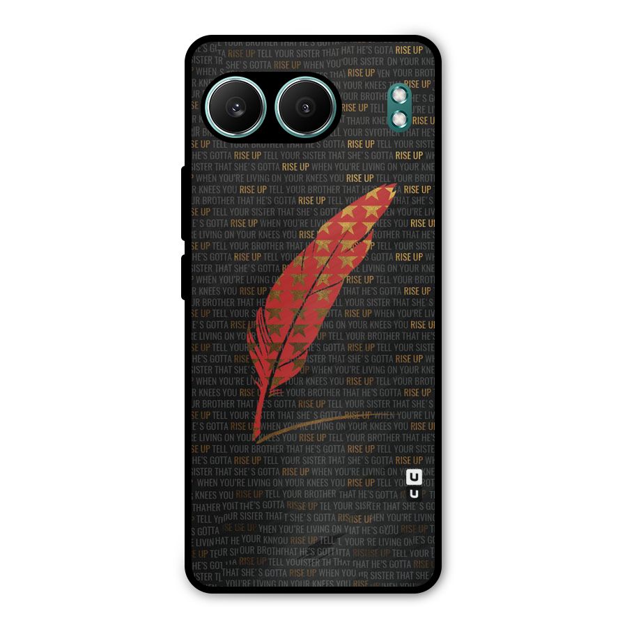 Rise Up Feather Metal Back Case for OnePlus Nord 4