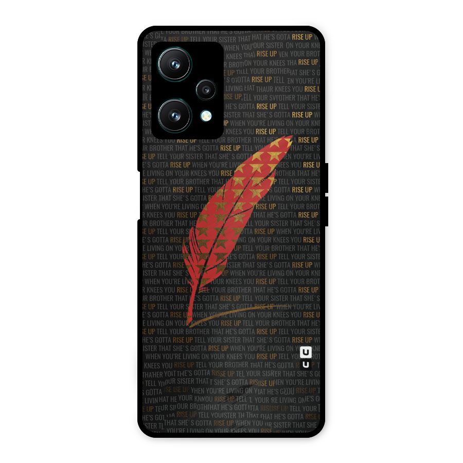 Rise Up Feather Metal Back Case for Realme 9 Pro 5G
