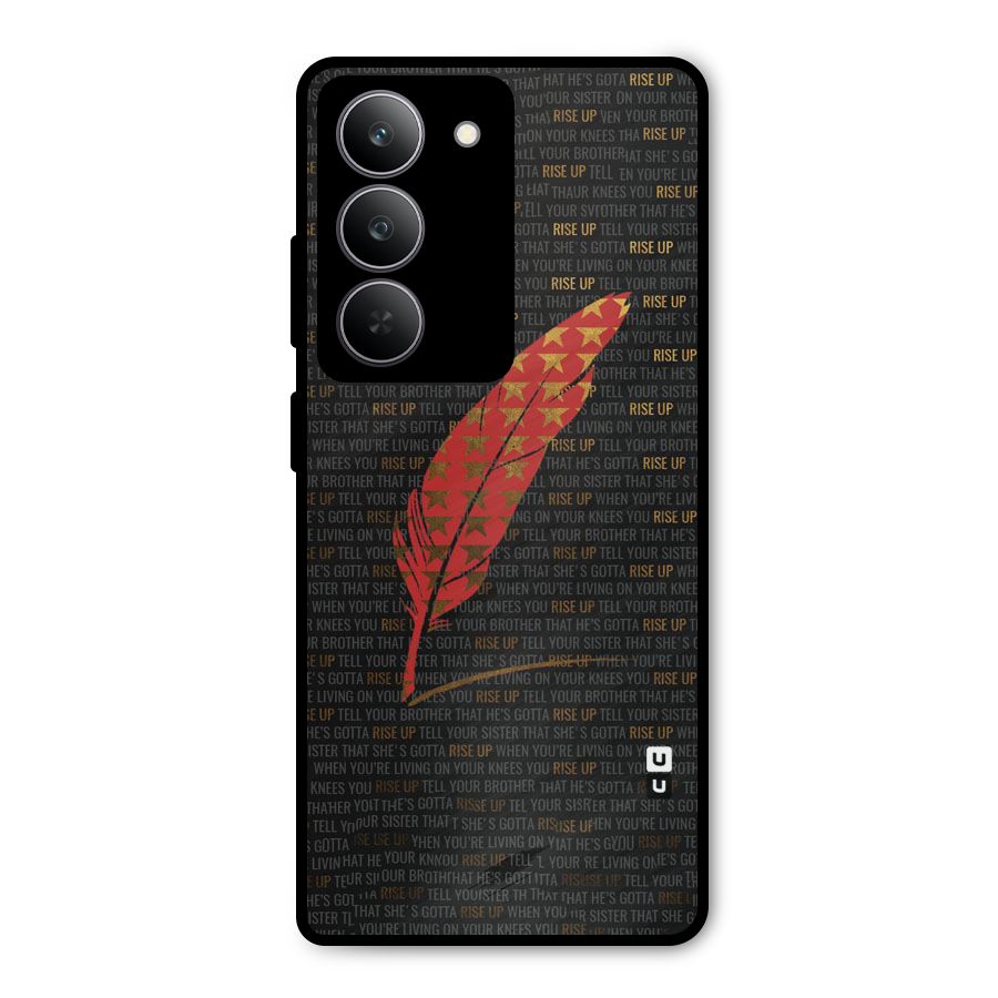 Rise Up Feather Metal Back Case for Realme P3x