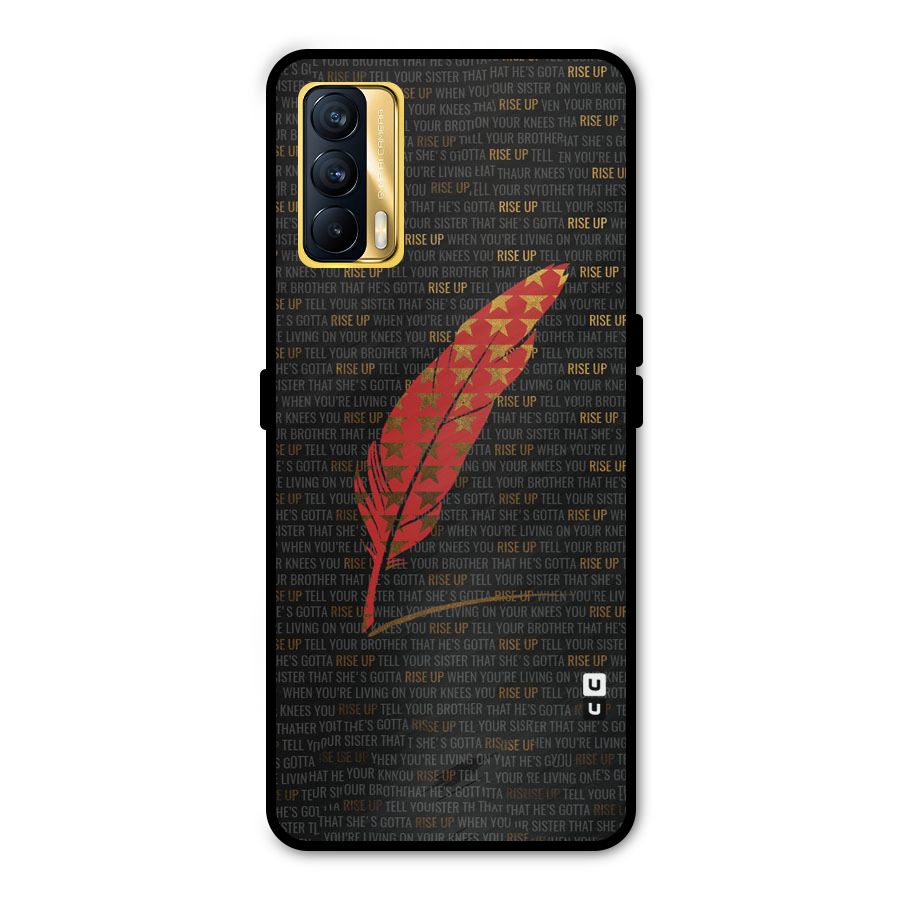Rise Up Feather Metal Back Case for Realme X7