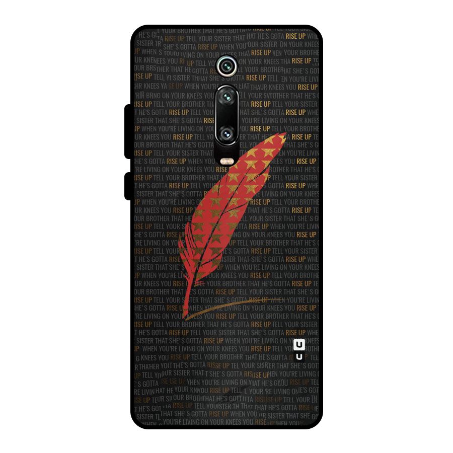 Rise Up Feather Metal Back Case for Redmi K20