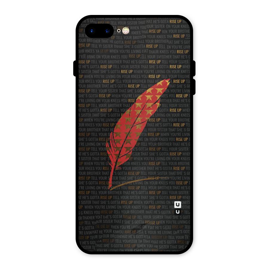 Rise Up Feather Metal Back Case for iPhone 7 Plus
