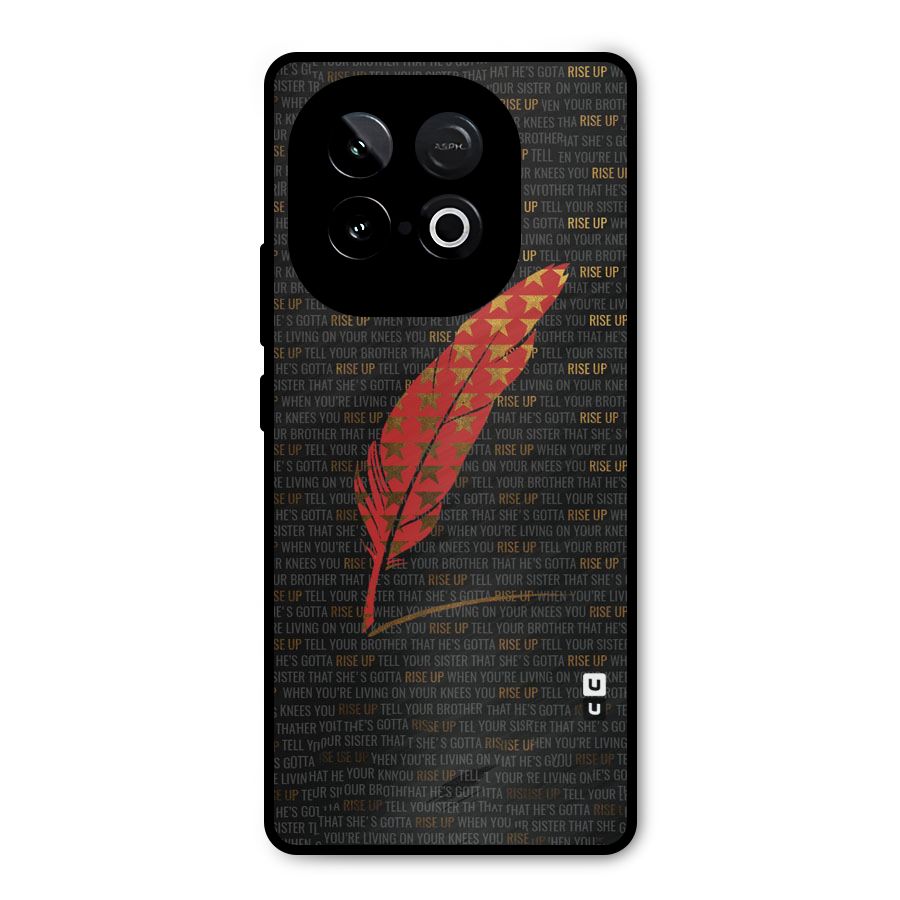 Rise Up Feather Metal Back Case for iQOO Neo 10
