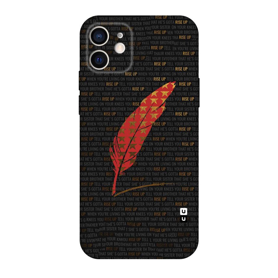Rise Up Feather Original Polycarbonate Back Case for iPhone 12