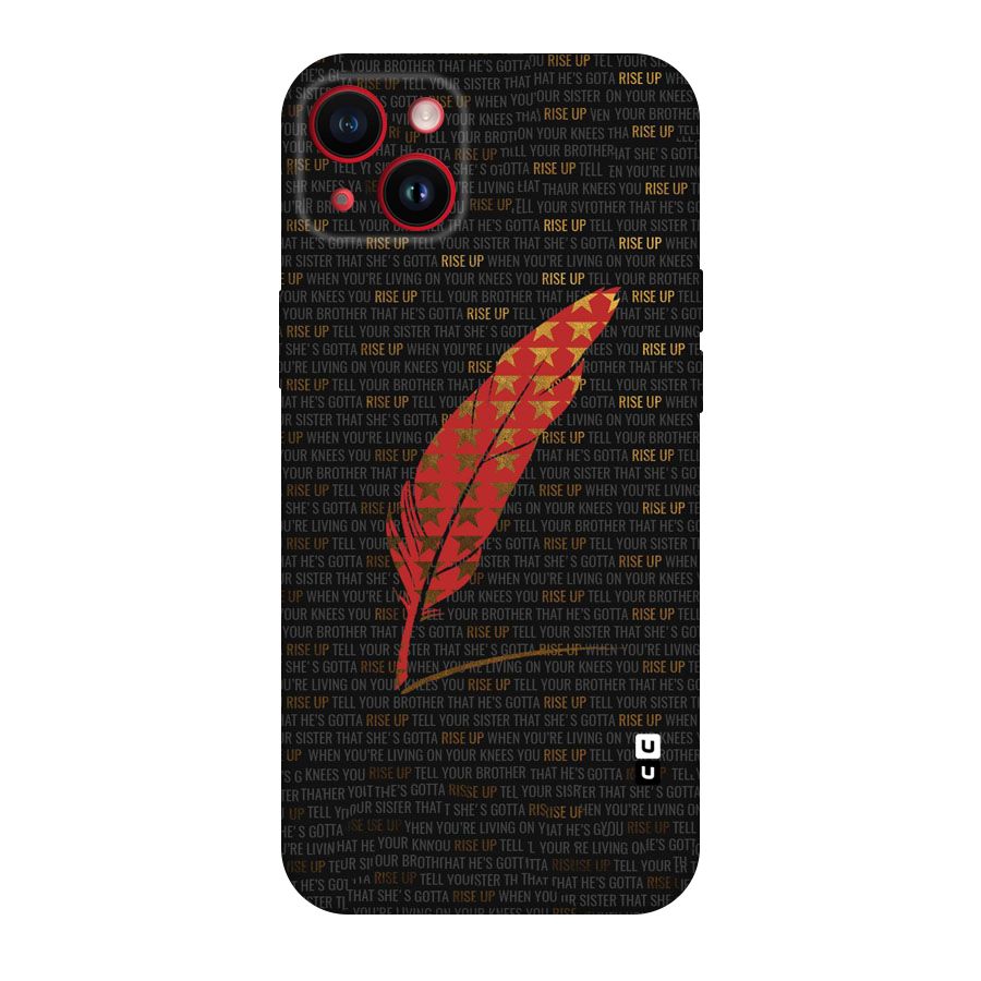 Rise Up Feather Original Polycarbonate Back Case for iPhone 14 Plus