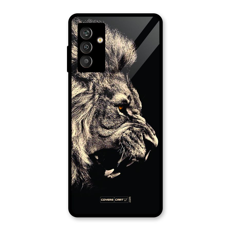 Roaring Lion Glass Back Case for Galaxy M13