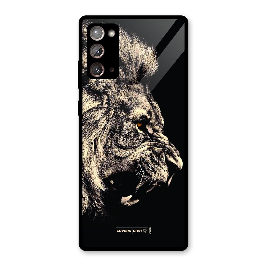 Roaring Lion Glass Back Case for Galaxy Note 20