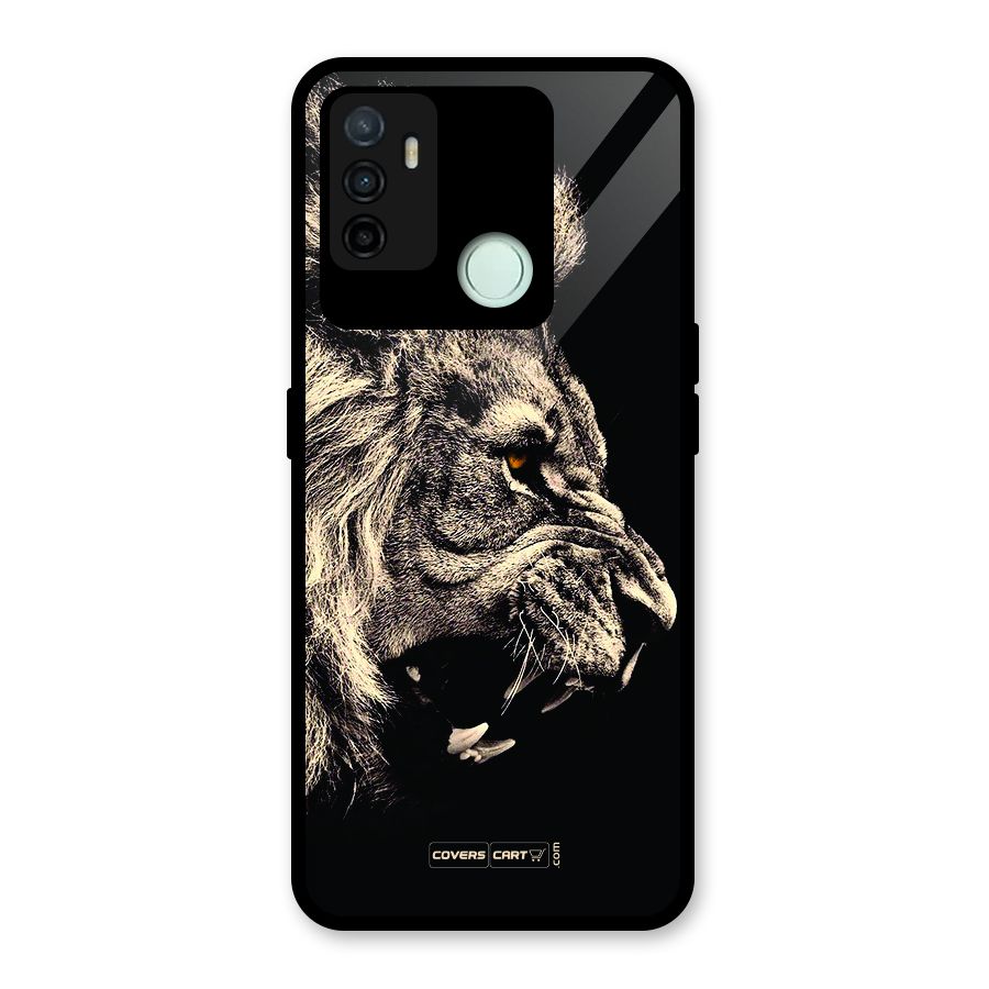 Roaring Lion Glass Back Case for Oppo A53