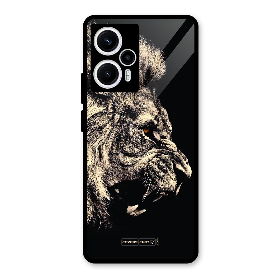 Roaring Lion Glass Back Case for Poco F5