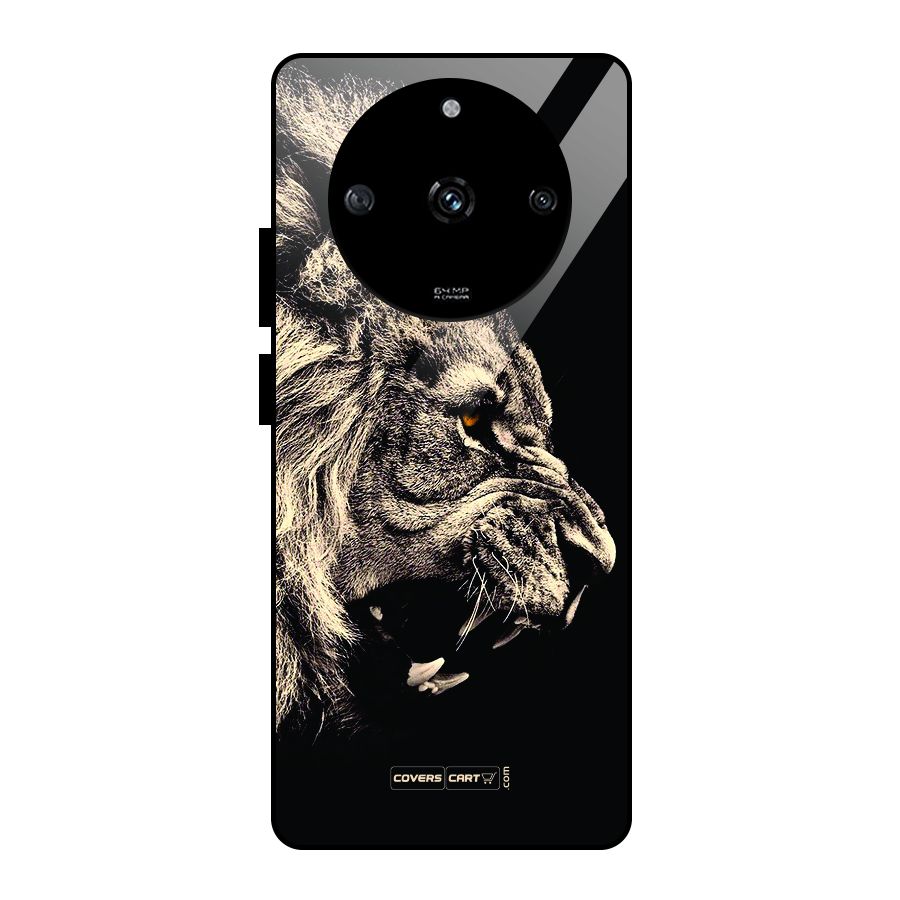 Roaring Lion Glass Back Case for Realme Narzo 60 5G