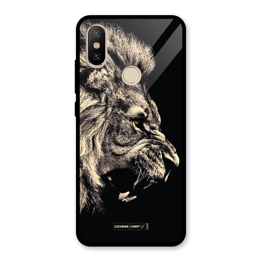 Roaring Lion Glass Back Case for Redmi A2