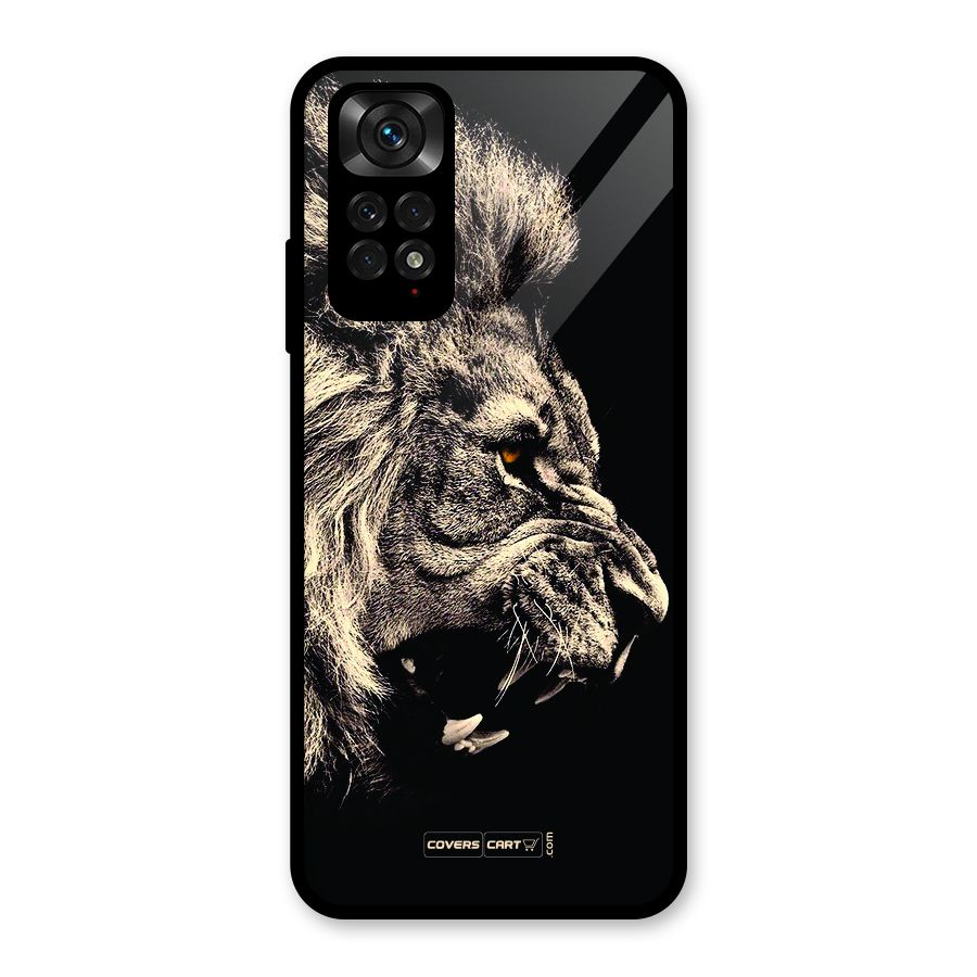 Roaring Lion Glass Back Case for Redmi Note 11S