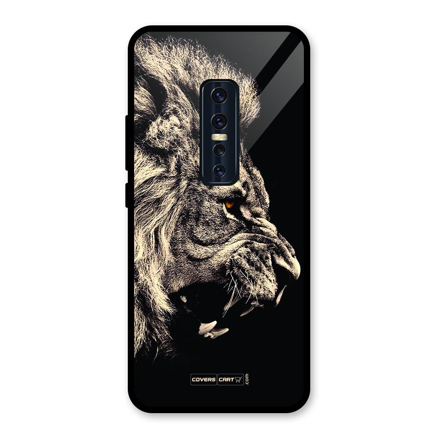 Roaring Lion Glass Back Case for Vivo V17 Pro