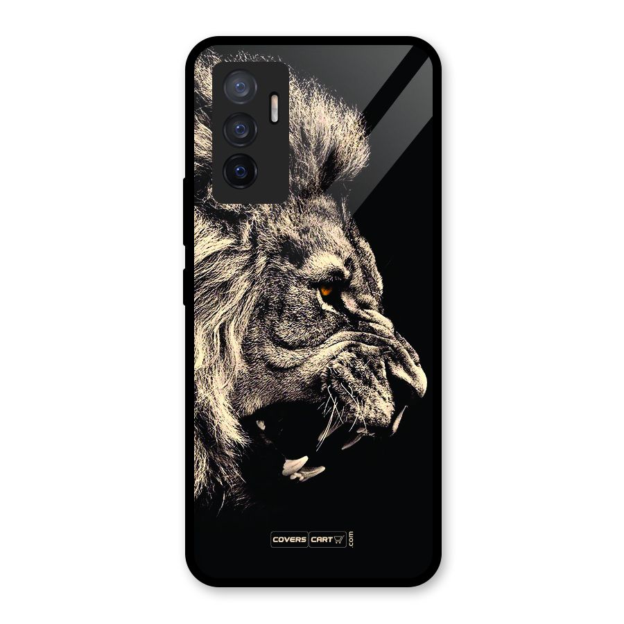 Roaring Lion Glass Back Case for Vivo V23e