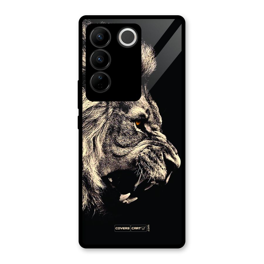 Roaring Lion Glass Back Case for Vivo V27