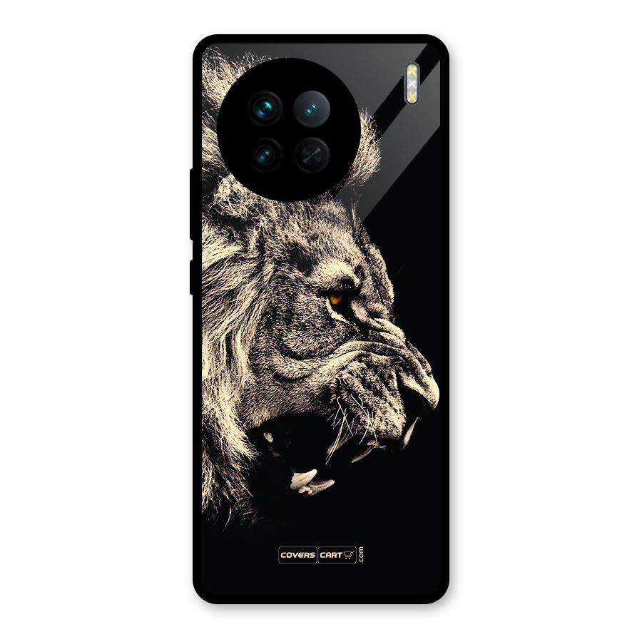 Roaring Lion Glass Back Case for Vivo X90
