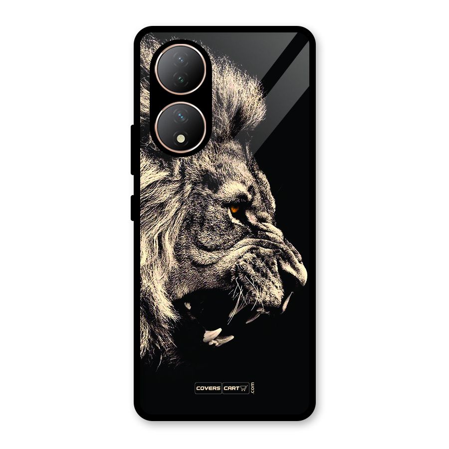 Roaring Lion Glass Back Case for Vivo Y100