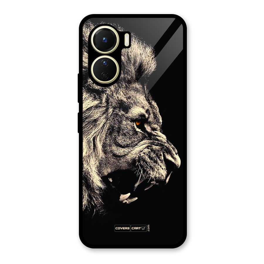 Roaring Lion Glass Back Case for Vivo Y16