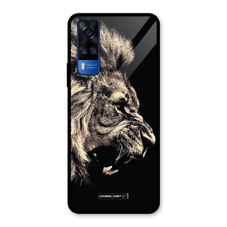 Roaring Lion Glass Back Case for Vivo Y51