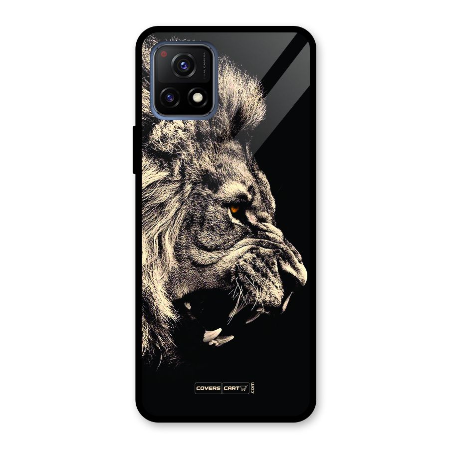 Roaring Lion Glass Back Case for Vivo Y72 5G