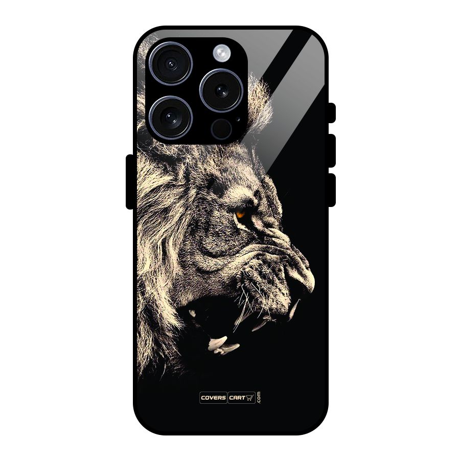 Roaring Lion Glass Back Case for iPhone 15 Pro