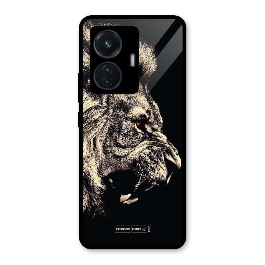 Roaring Lion Glass Back Case for iQOO Z6 44W