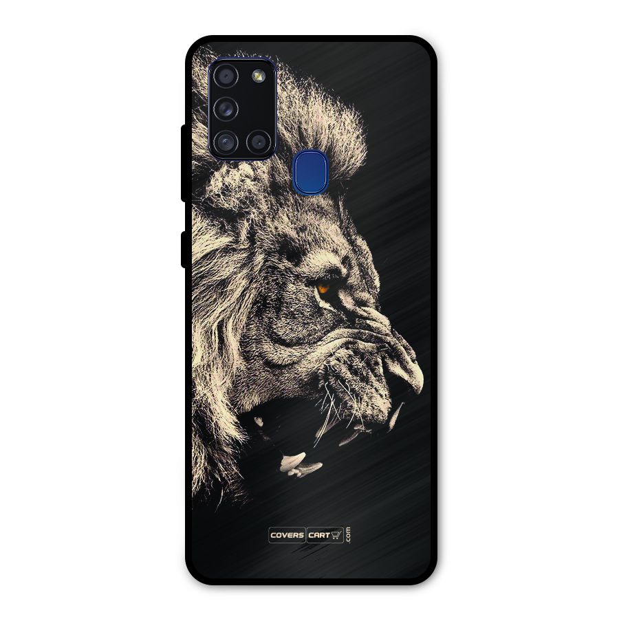 Roaring Lion Metal Back Case for Galaxy A21s