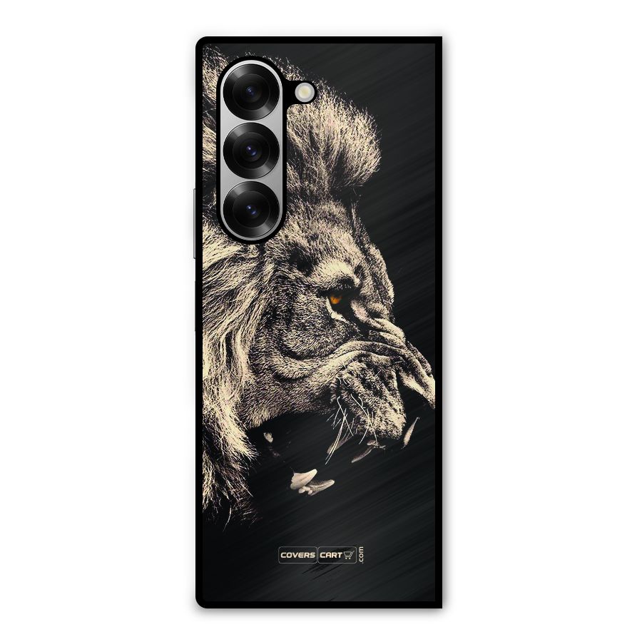 Roaring Lion Metal Back Case for Galaxy Z Fold6