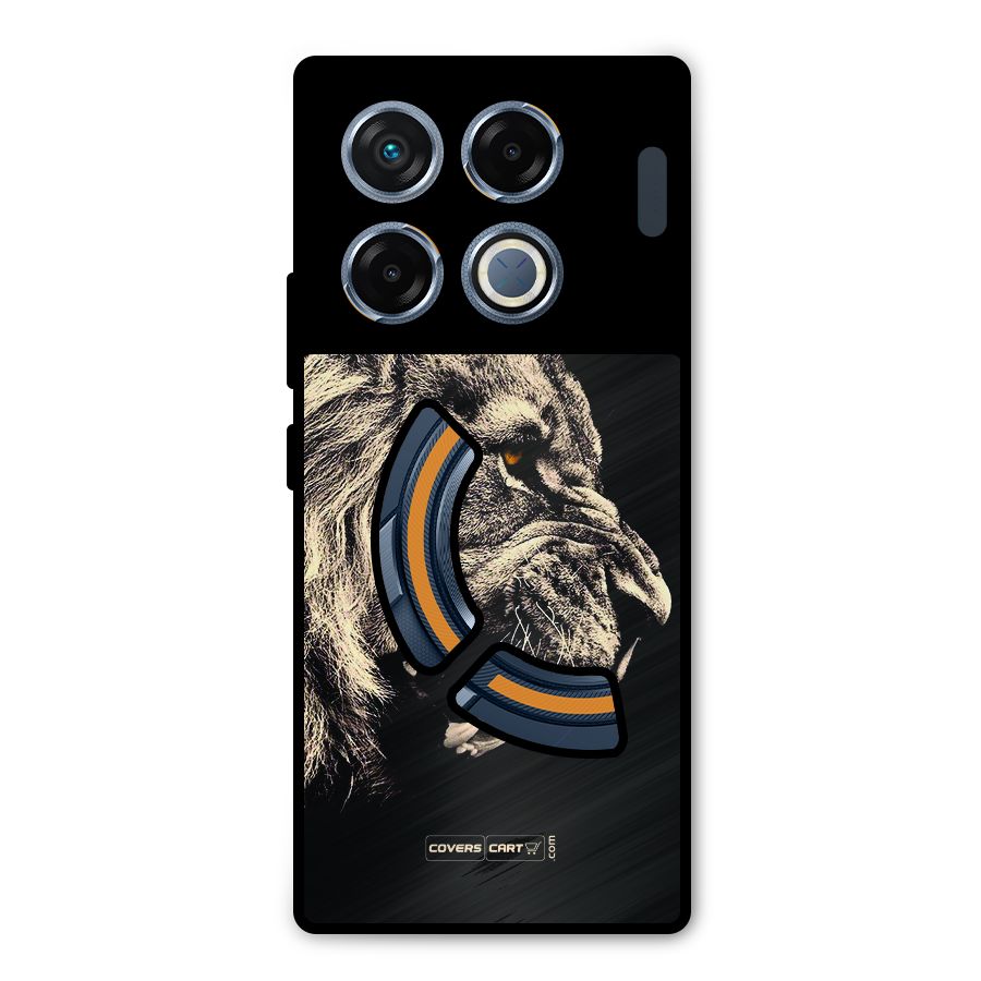 Roaring Lion Metal Back Case for Infinix GT 20 Pro