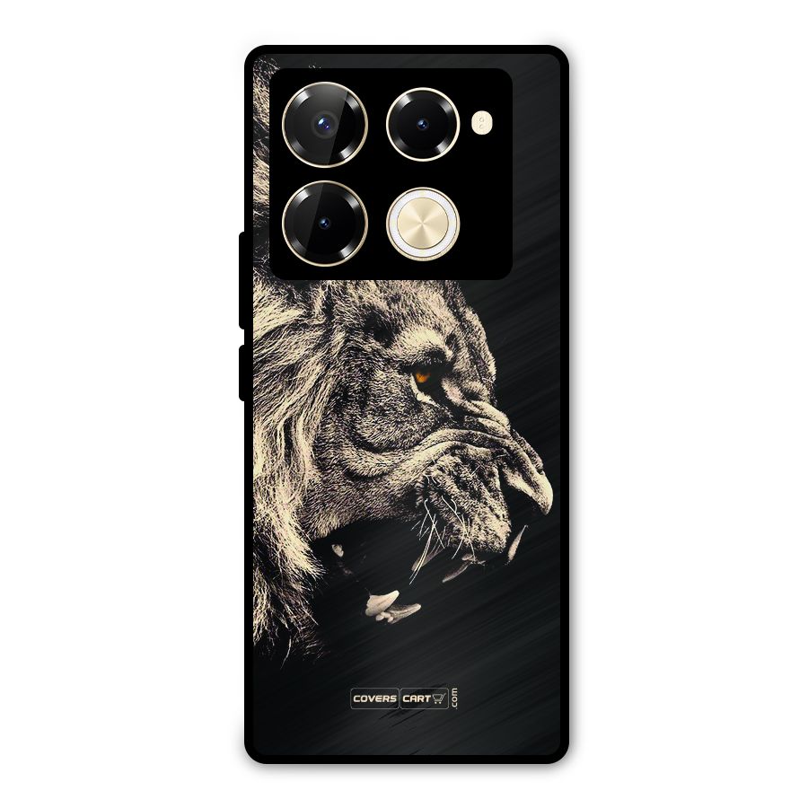 Roaring Lion Metal Back Case for Infinix Note 40 Pro Plus