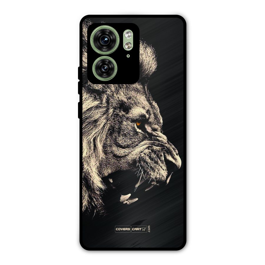 Roaring Lion Metal Back Case for Motorola Edge 40 5G