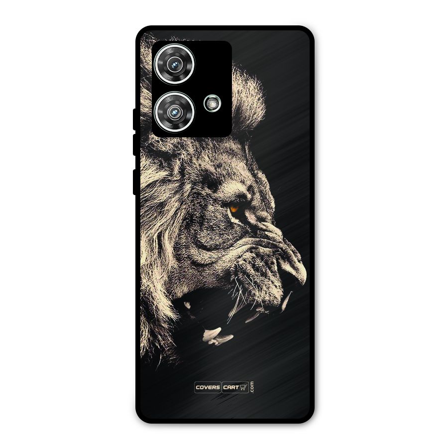 Roaring Lion Metal Back Case for Motorola Edge 40 Neo