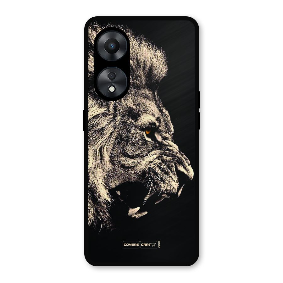 Roaring Lion Metal Back Case for Oppo A78