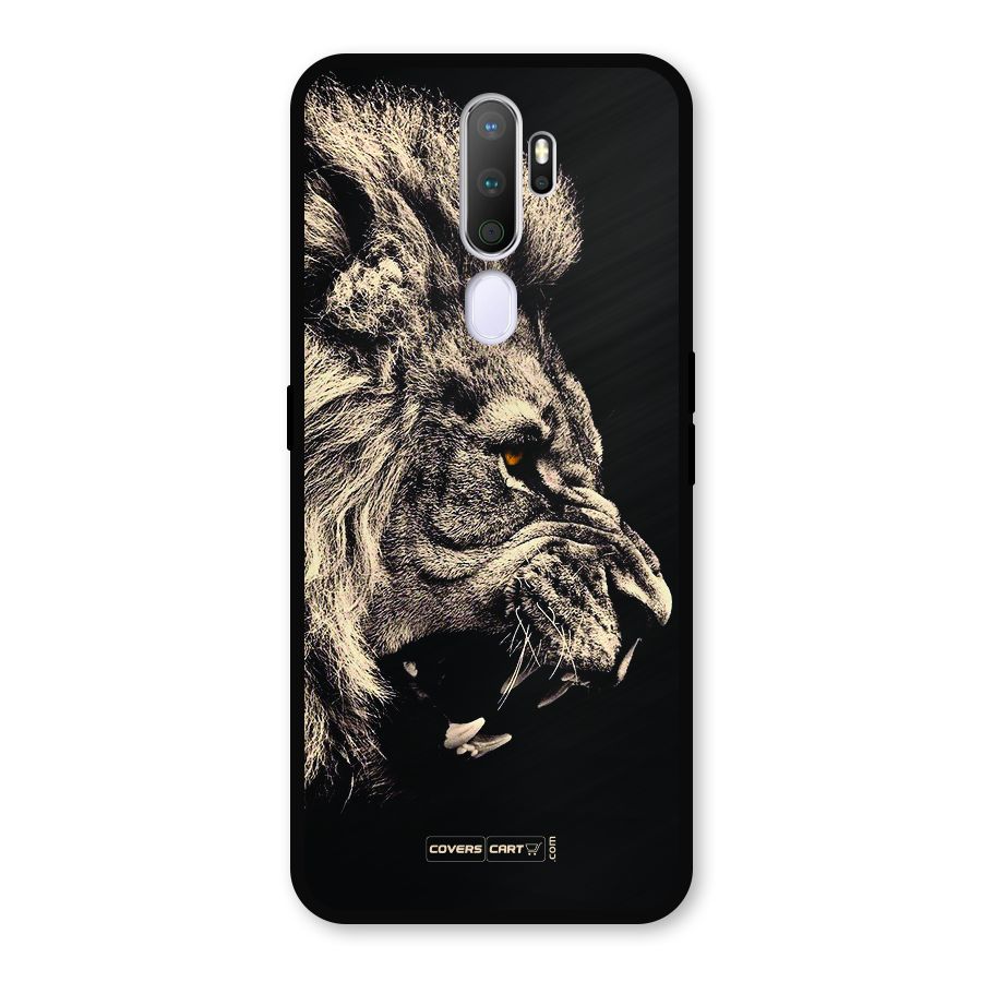 Roaring Lion Metal Back Case for Oppo A9 (2020)