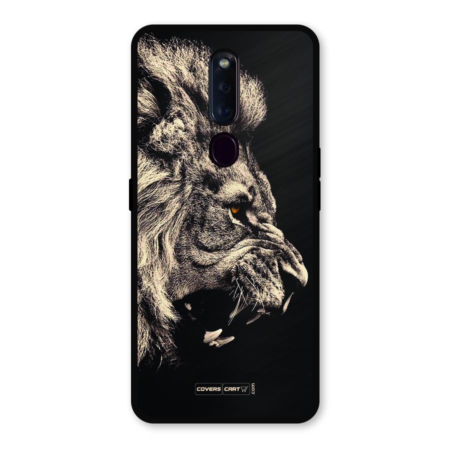 Roaring Lion Metal Back Case for Oppo F11 Pro