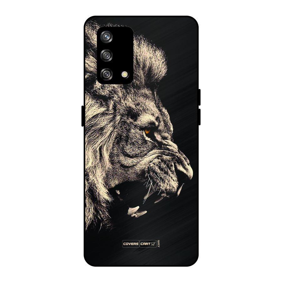 Roaring Lion Metal Back Case for Oppo F19