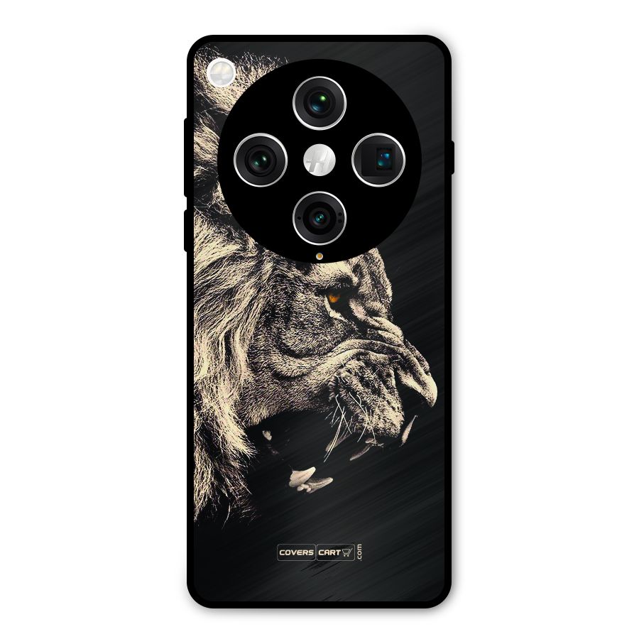 Roaring Lion Metal Back Case for Oppo Find X8 Pro