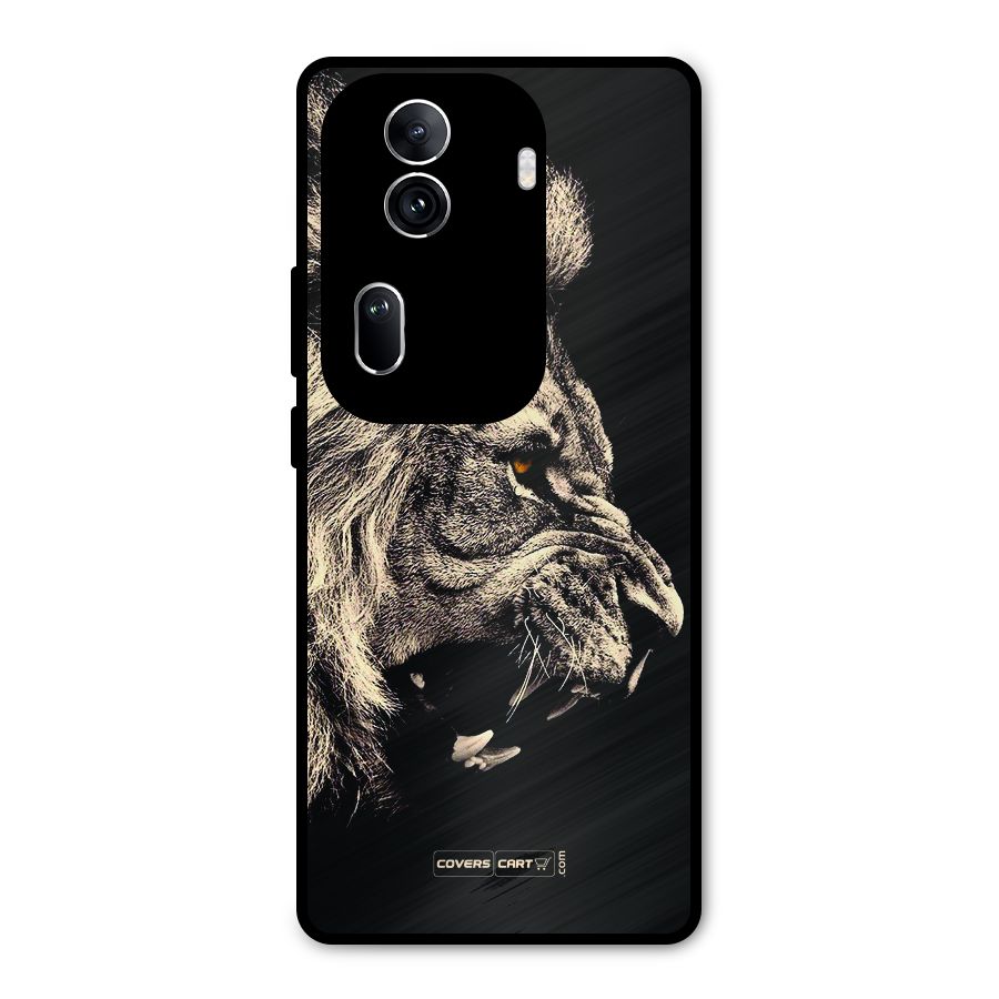 Roaring Lion Metal Back Case for Oppo Reno11 Pro 5G