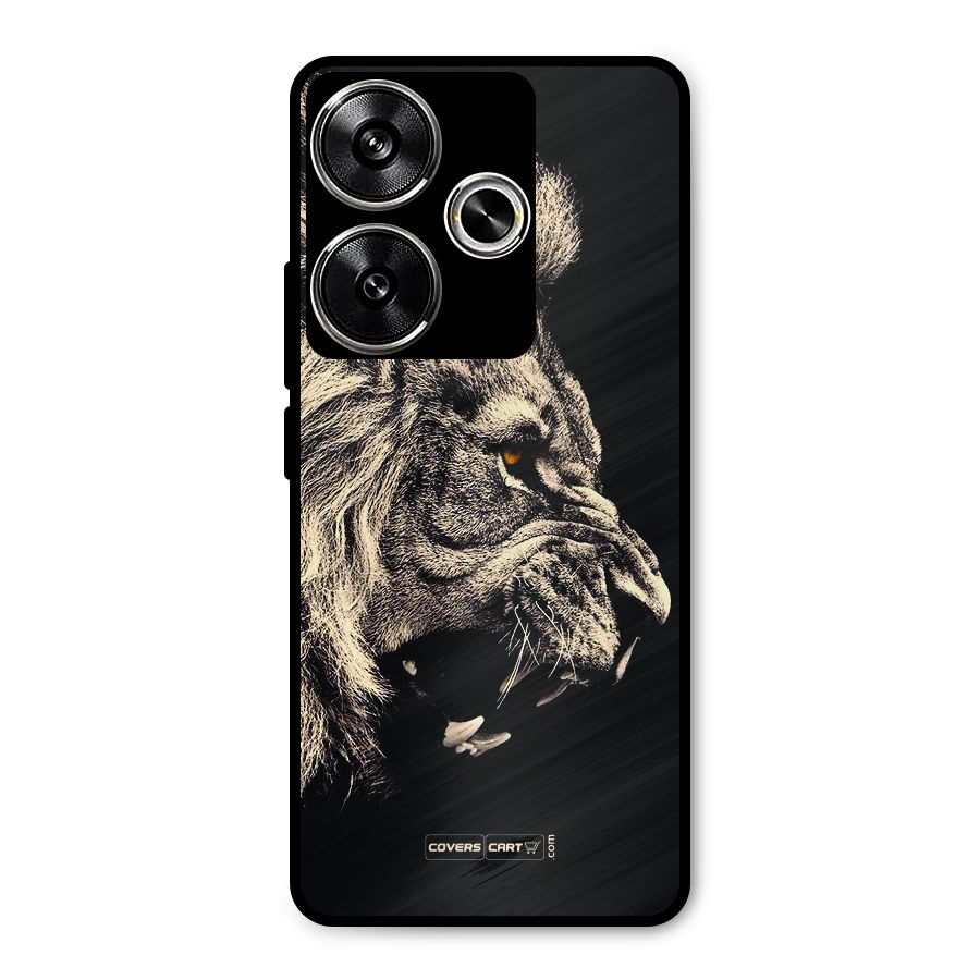 Roaring Lion Metal Back Case for Poco F6