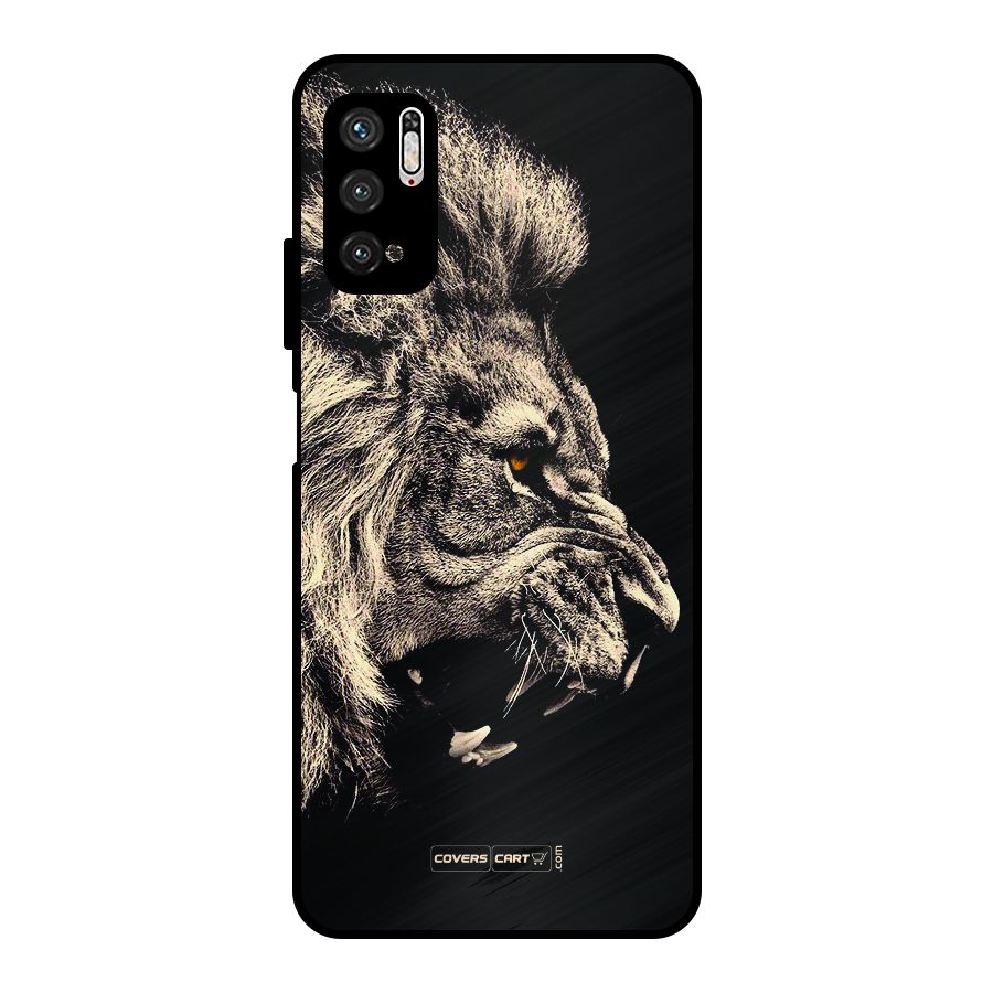 Roaring Lion Metal Back Case for Poco M3 Pro 5G