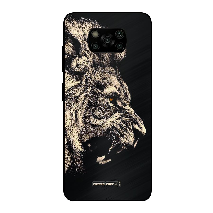 Roaring Lion Metal Back Case for Poco X3