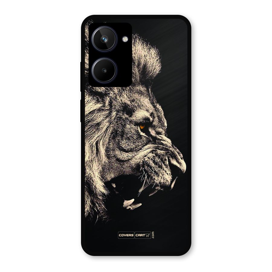 Roaring Lion Metal Back Case for Realme 10