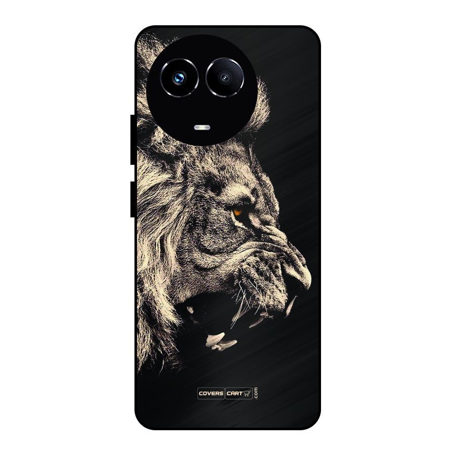 Roaring Lion Metal Back Case for Realme 11 5G