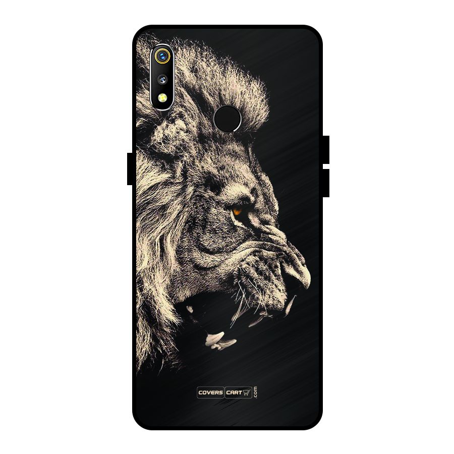 Roaring Lion Metal Back Case for Realme 3